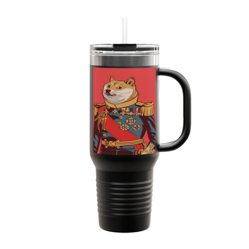 Doge Aristocrat Dog Insulated Travel Mug