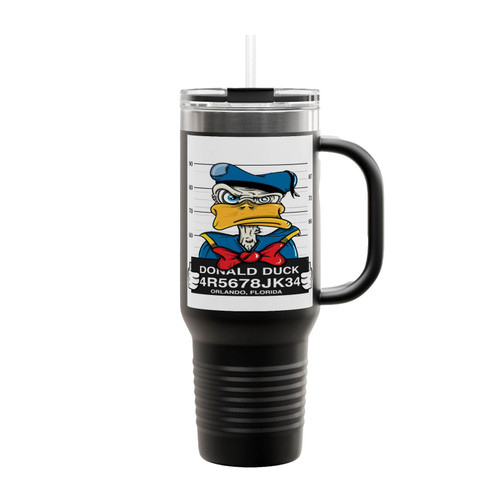 Donald Duck Mugshot Insulated Travel Mug