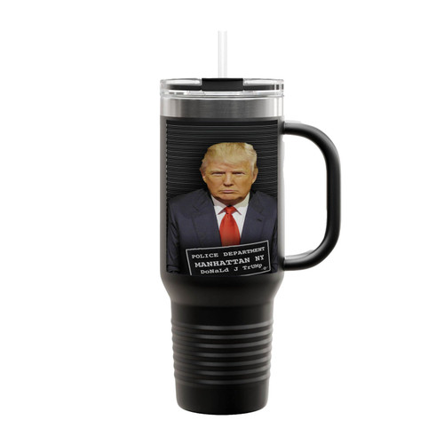 Donald Trump Mugshot Insulated Travel Mug
