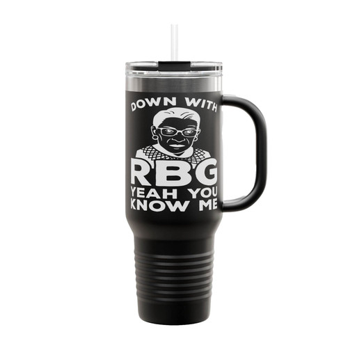 Down With Rbg Yeah You Know Me Insulated Travel Mug