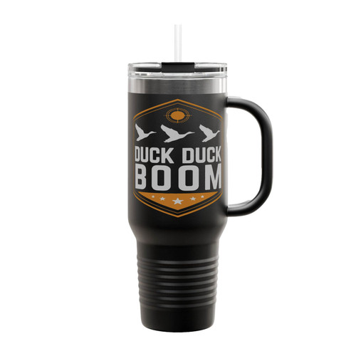 Duck Hunting Funny Duck Duck Boom Insulated Travel Mug