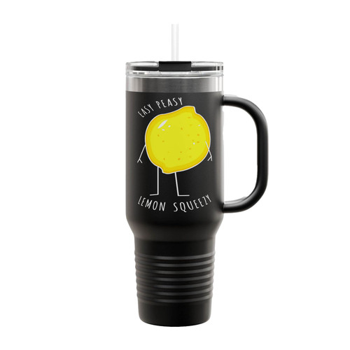 Easy Peasy Lemon Squeezy Insulated Travel Mug