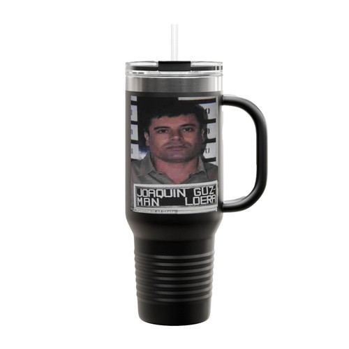 El Chapo Mugshot Insulated Travel Mug
