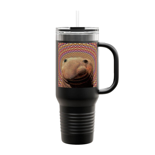 Elephant Seal Funny Trippy Psychedelic Insulated Travel Mug