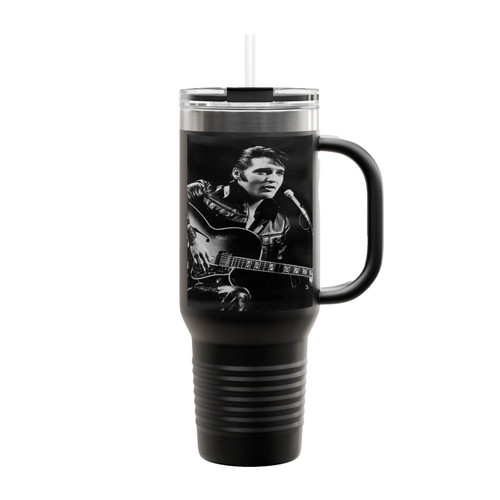 Elvis Presley King Of Rock Insulated Travel Mug