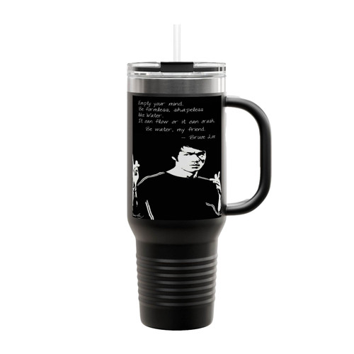 Empty Your Mind Be Formless Bruce Lee Insulated Travel Mug