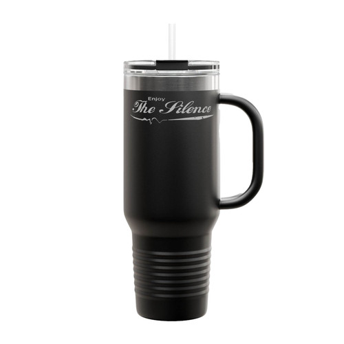 Enjoy The Silence - Depeche Mode Vintage Coca Cola Parody Cropped Insulated Travel Mug