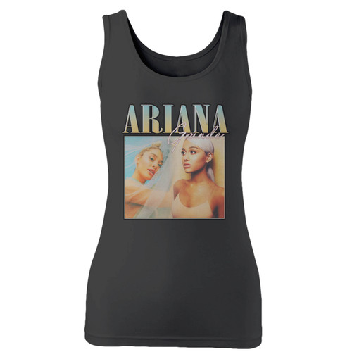 High quality print of this slim fit ariana grande 90s vintage women tank top will turn heads. And bystanders won't be disappointed - the racerback cut looks good one any woman's shoulders.