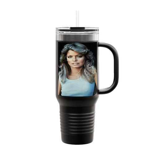 Farrah Fawcett Insulated Travel Mug