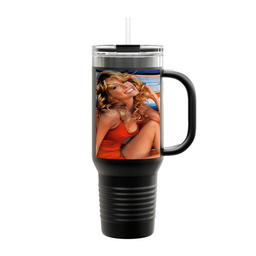 Farrah Fawcett Sexy Insulated Travel Mug