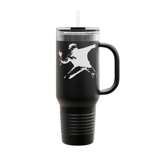 Flower Thrower Insulated Travel Mug