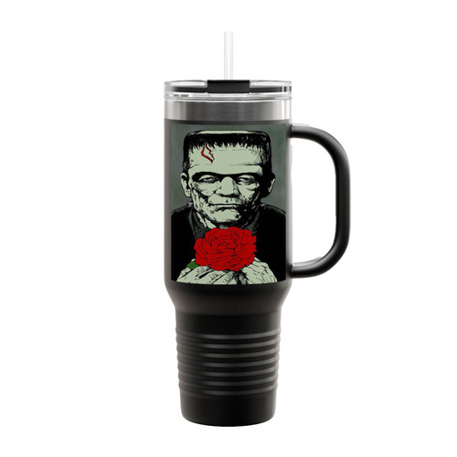 Frankenstein Rose Halloween Insulated Travel Mug