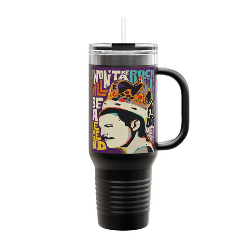 Freddie Mercury Quote Insulated Travel Mug