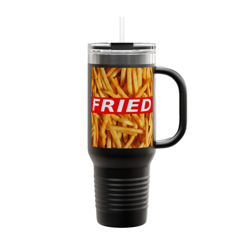 French Fries Fritten Pommes Fried Insulated Travel Mug
