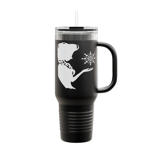 Frozen Elsa Silhouette Insulated Travel Mug