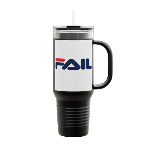 Funny Fila Fail Insulated Travel Mug