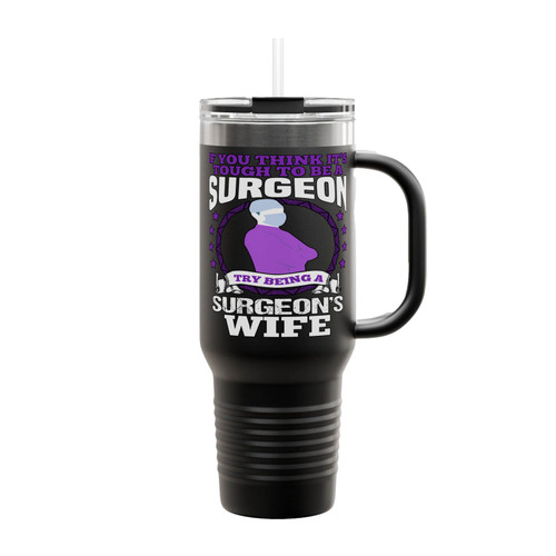 Funny Surgeon Wife Husband Insulated Travel Mug