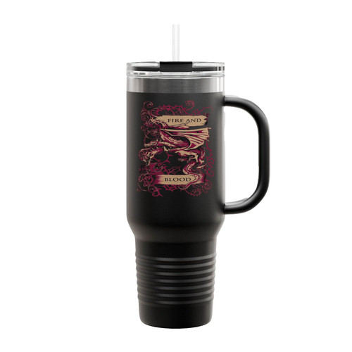 Game Of Thrones Fire And Blood House Targaryen Insulated Travel Mug