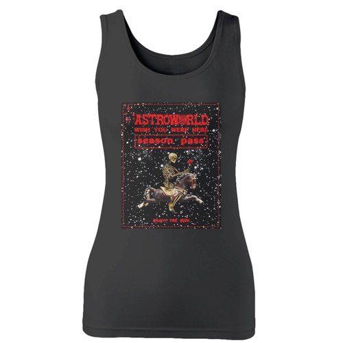 High quality print of this slim fit astroworld travis scotttour 2019 women tank top will turn heads. And bystanders won't be disappointed - the racerback cut looks good one any woman's shoulders.