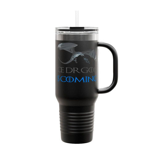 Game Of Thrones Ice Dragon Is Coming Insulated Travel Mug