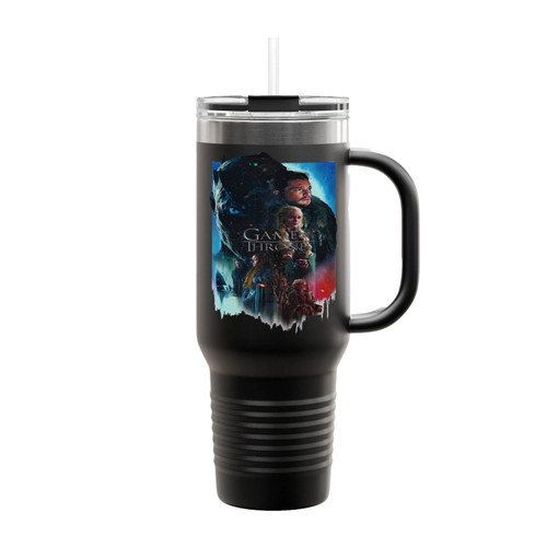 Game Of Thrones Jon Snow Daenerys Targaryen Insulated Travel Mug