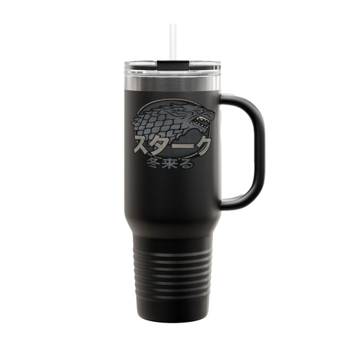 Game Of Thrones Stark Kanji Insulated Travel Mug