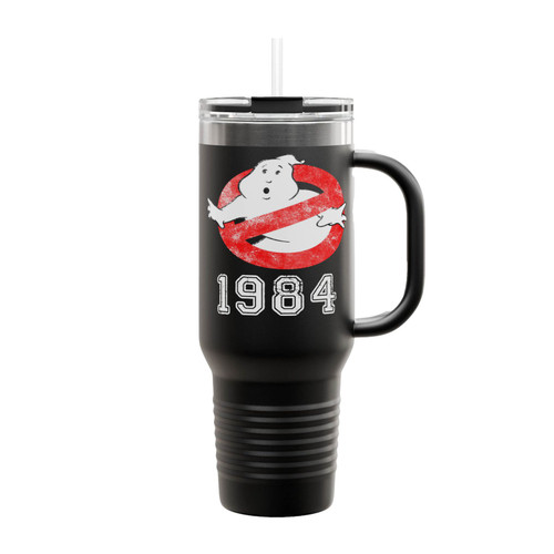 Ghostbusters Vintage Style Distressed Insulated Travel Mug