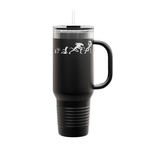 Giger Alien Prometheus Aliens Movie Face Hugger Queen Egg Evolution Insulated Travel Mug