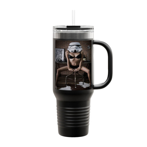 Girl Stormtrooper Geek Wars Nerd Hot Star Darth Vader Force Insulated Travel Mug