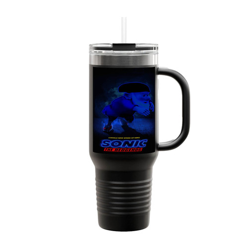 Gnome Sonic The Hedgehog Parody Insulated Travel Mug