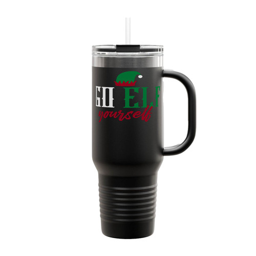 Go Elf Yourself Insulated Travel Mug