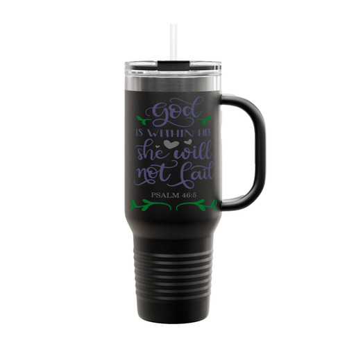 God Is Within Her And Will Not Fail Insulated Travel Mug