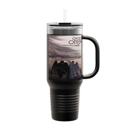 Good Omens Art Insulated Travel Mug