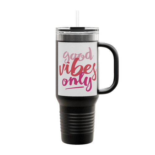 Good Vibes Only Insulated Travel Mug