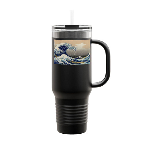 Great Wave Off Kanagawa Japan Insulated Travel Mug