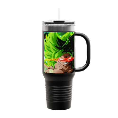 Green Savage Dragonball Broly Insulated Travel Mug