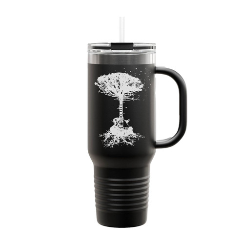 Guitar Tree Outdoors Music Insulated Travel Mug