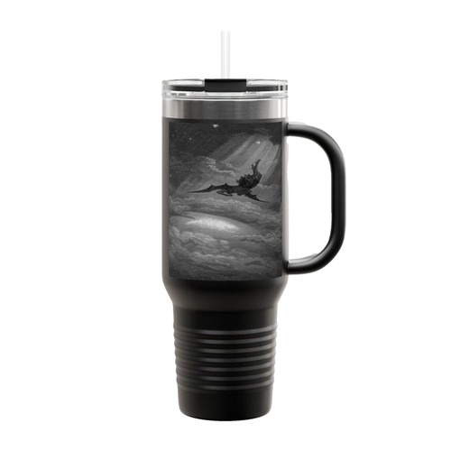 Gustave Dore Satan Falling Insulated Travel Mug