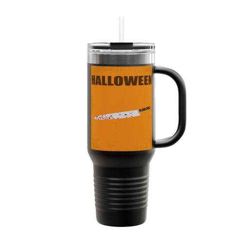 Halloween Michael Myers Knife Insulated Travel Mug
