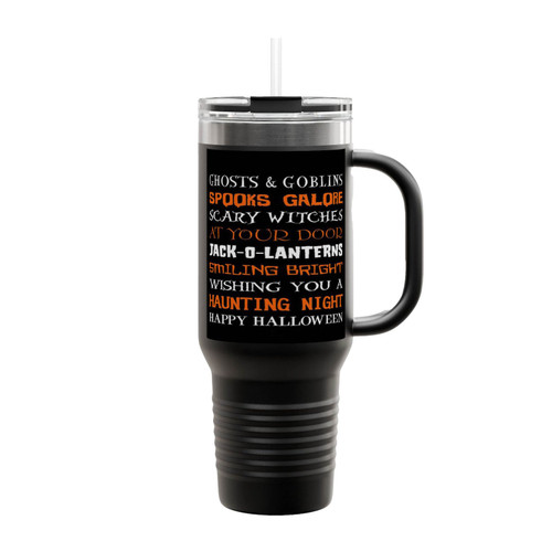 Halloween Quotes Insulated Travel Mug