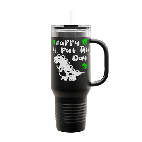 Happy St Pat T-Rex Day Insulated Travel Mug