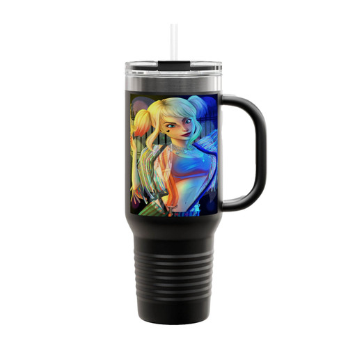 Harley Quinn Birds Of Prey Collaboration Insulated Travel Mug