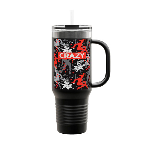 Harley Quinn Crazy Insulated Travel Mug