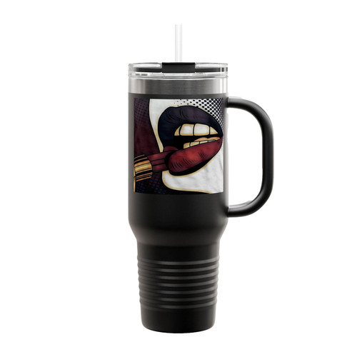 Harley Quinn Dark Lipstick Insulated Travel Mug