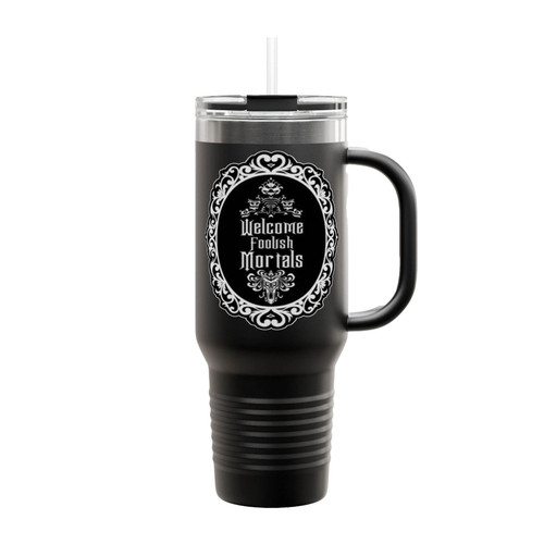 Haunted Mansion Foolish Mortals Insulated Travel Mug