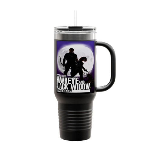 Hawkeye And Black Widow Insulated Travel Mug