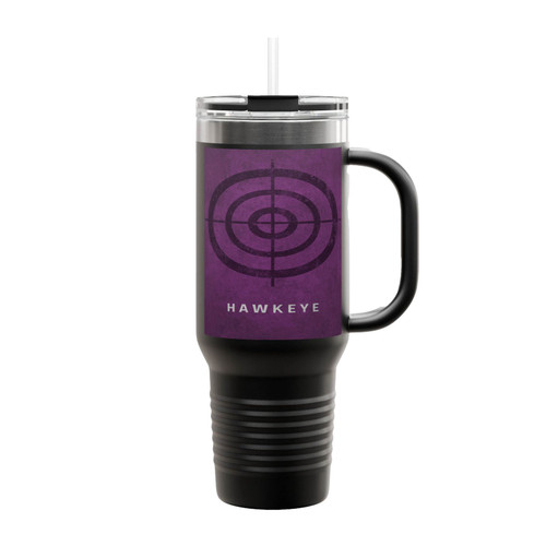 Hawkeye Logo Marvel Comics Insulated Travel Mug