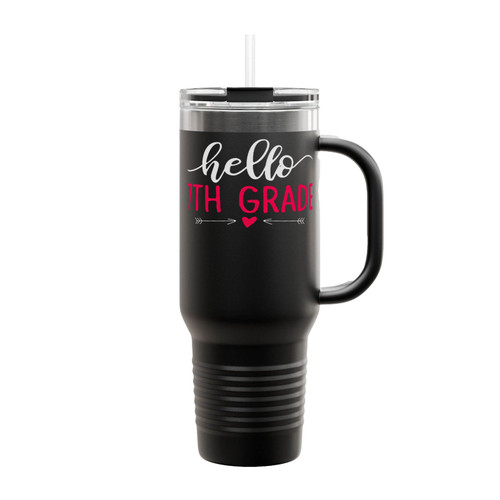 Hello 7Th Grade Insulated Travel Mug
