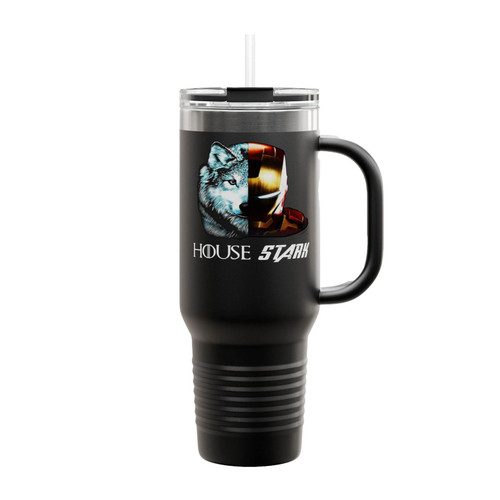 House Stark Direwolf Iron Man Game Of Thrones Insulated Travel Mug