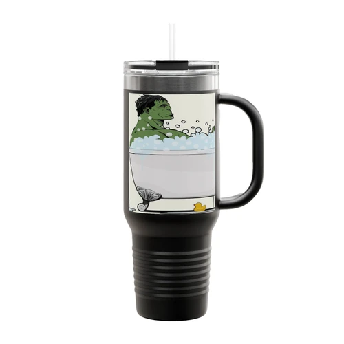 Hulk In The Bath Insulated Travel Mug